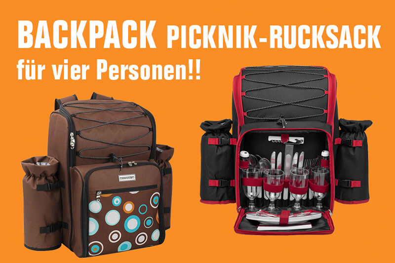 Backpack – Picknik-Rucksack für vier Personen